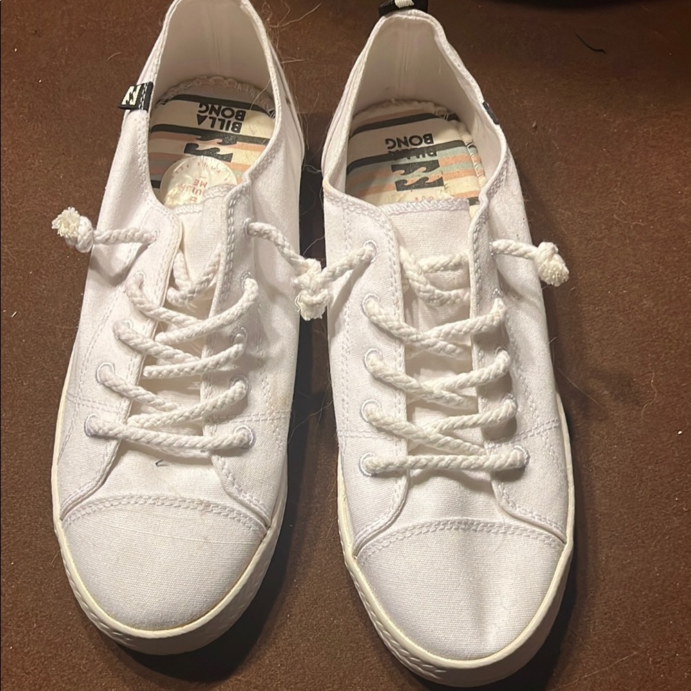 Billabong White Canvas Sneakers